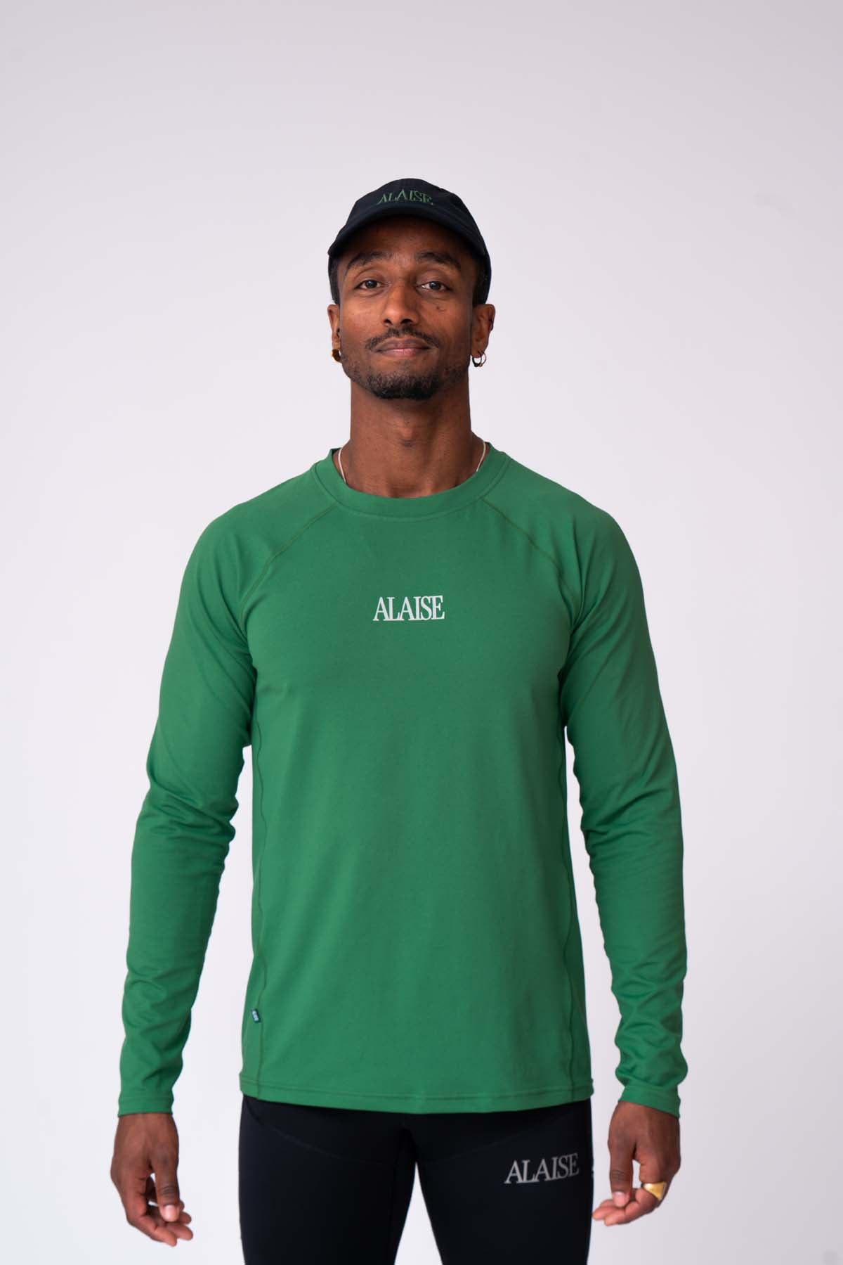 Graphic Active Long Sleeve Shirt in Green
