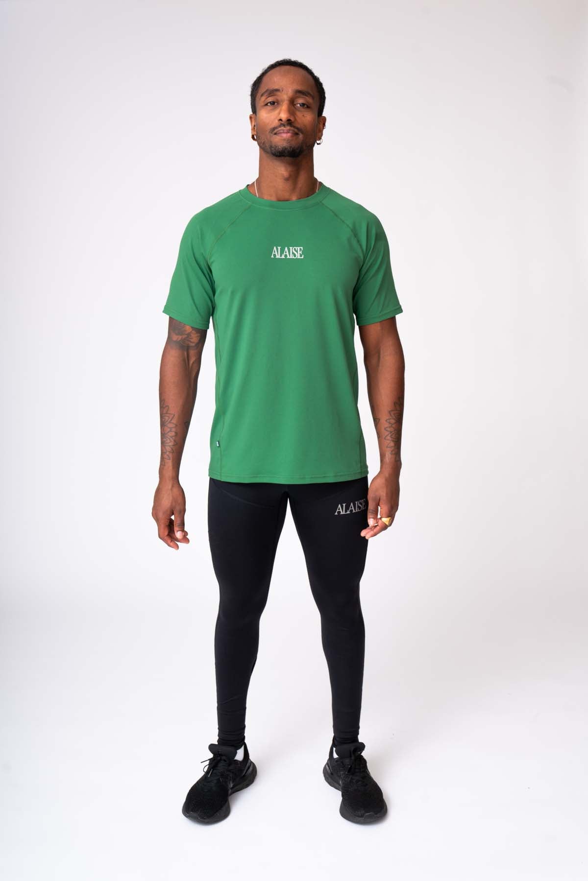 Graphic Active Tee in Green