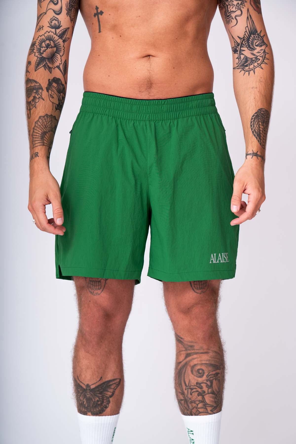 Active Shorts in Green