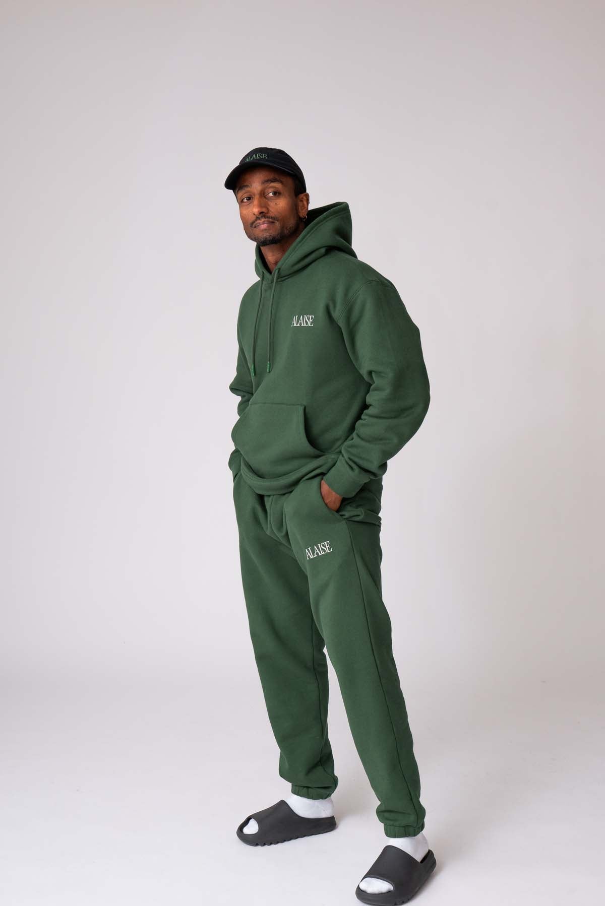 Graphic Comfort Hoodie in Green