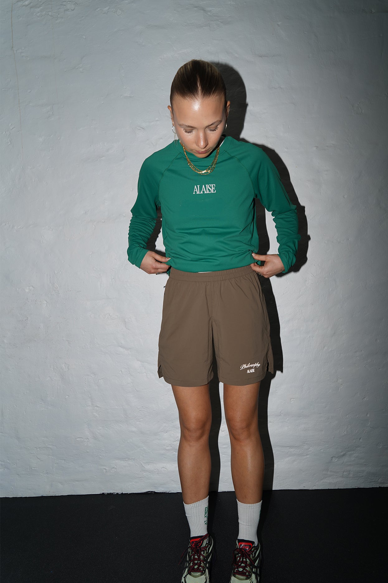 Active Shorts in Brown