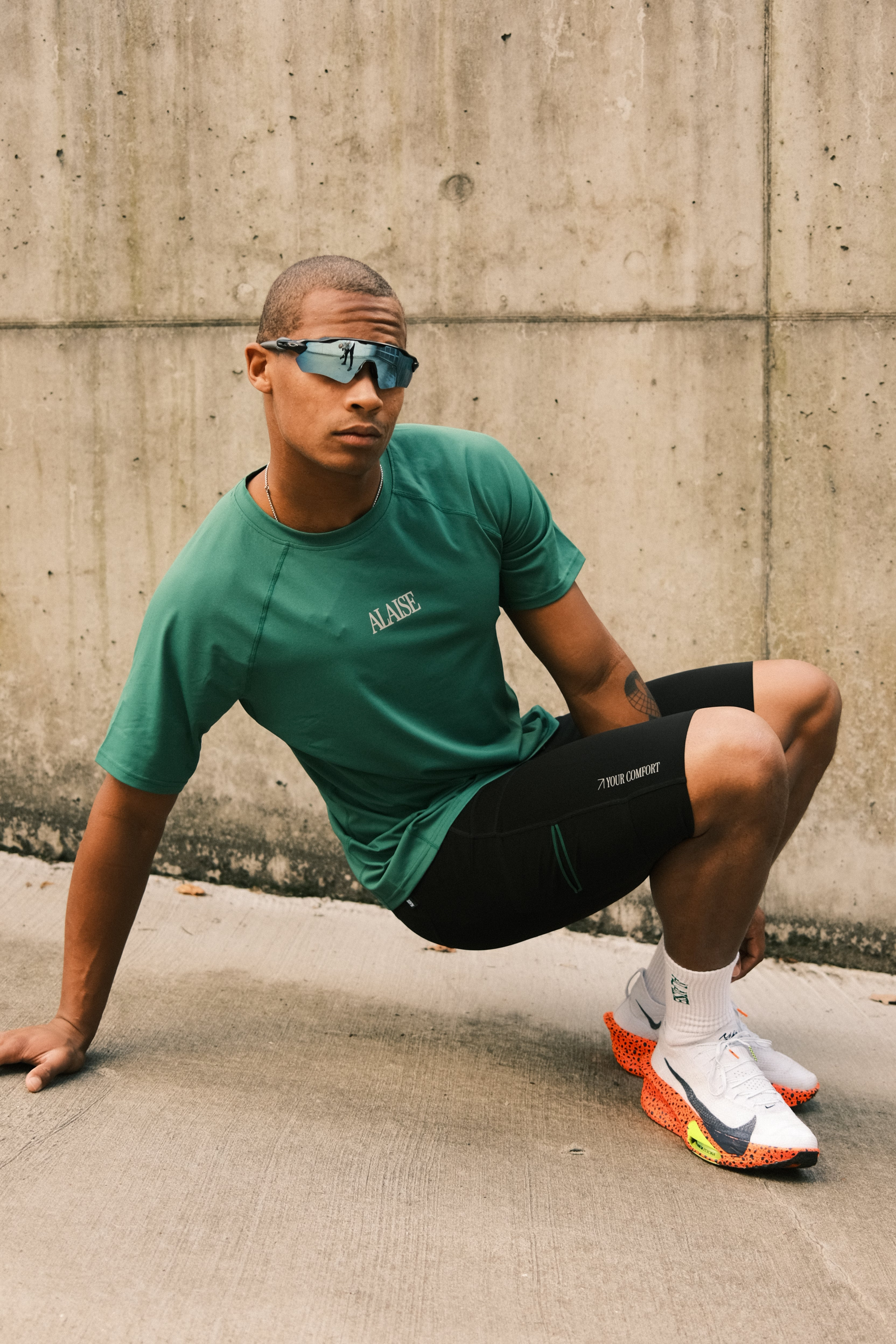 Active Tee in Green