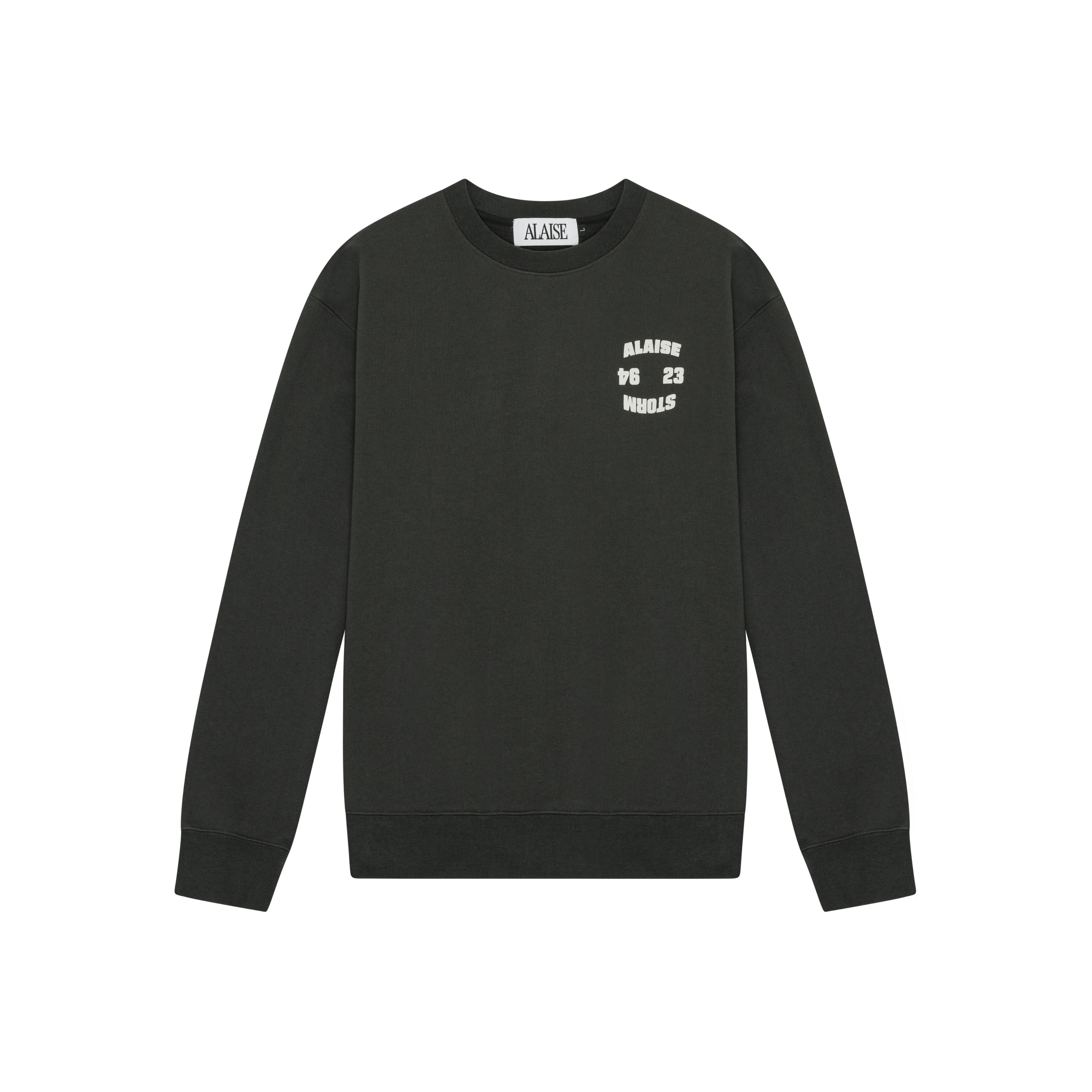 Golden Years Cotton Crewneck Sweat - Vintage Black