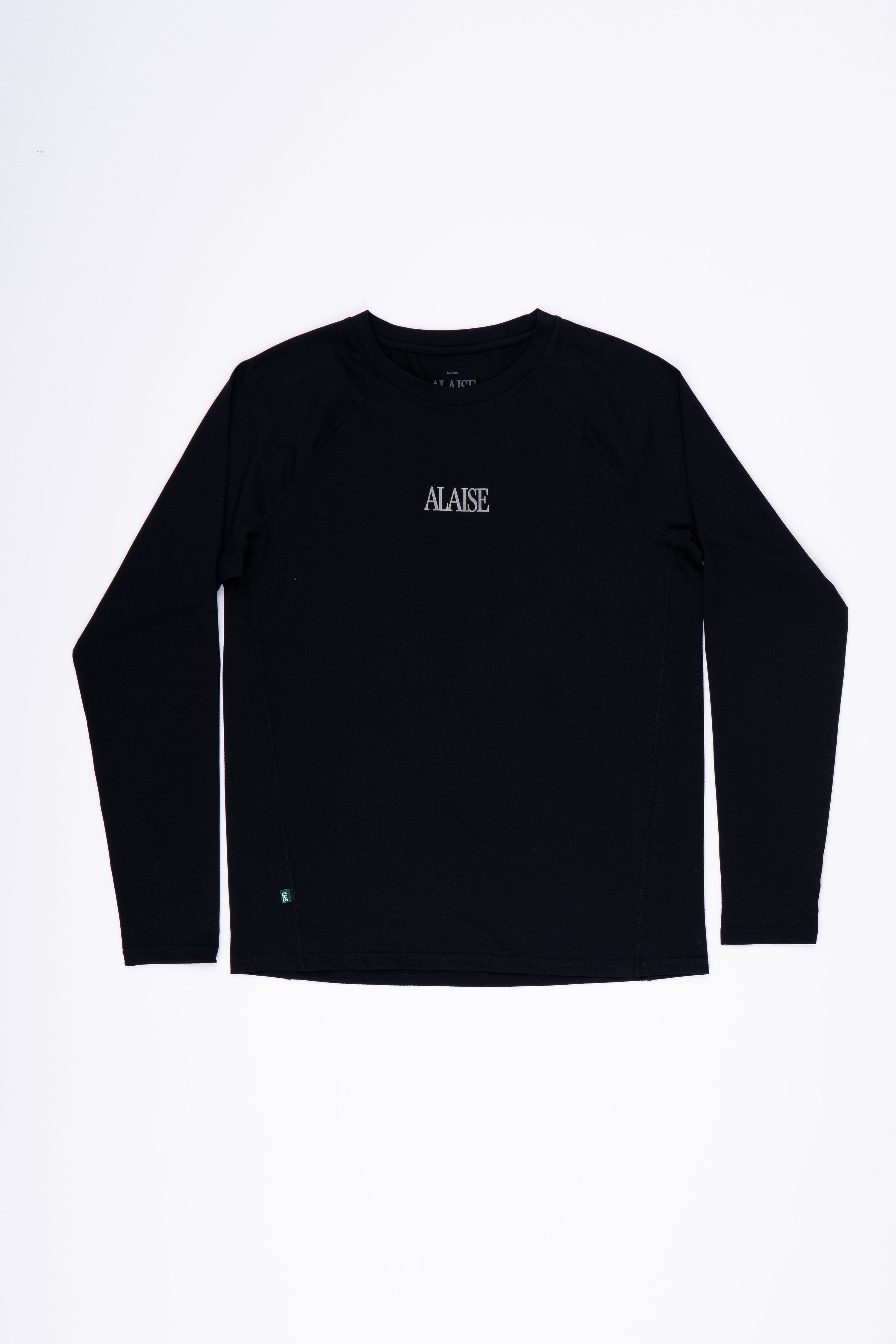 Graphic Active Long Sleeve Shirt in Black