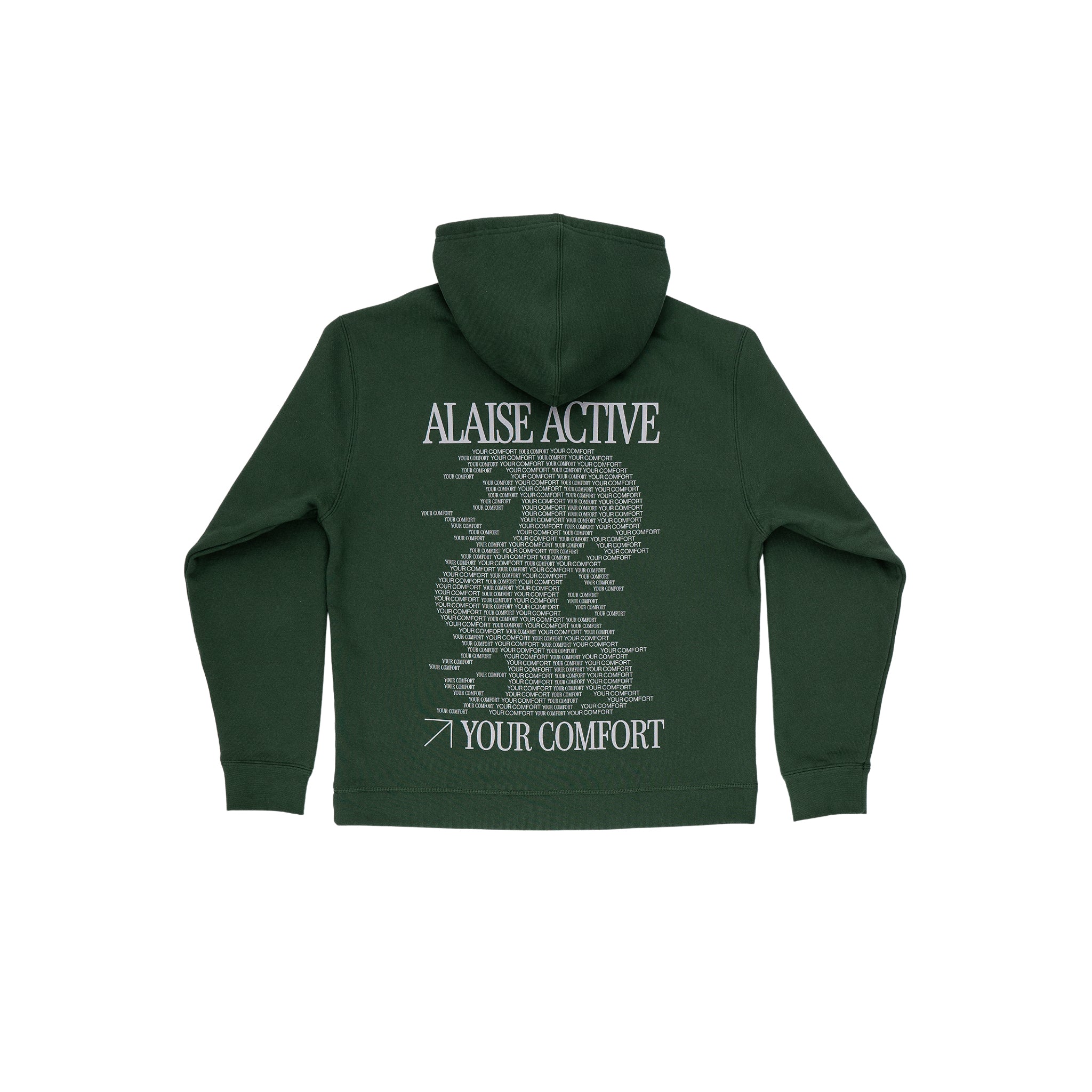 Graphic Comfort Hoodie in Green