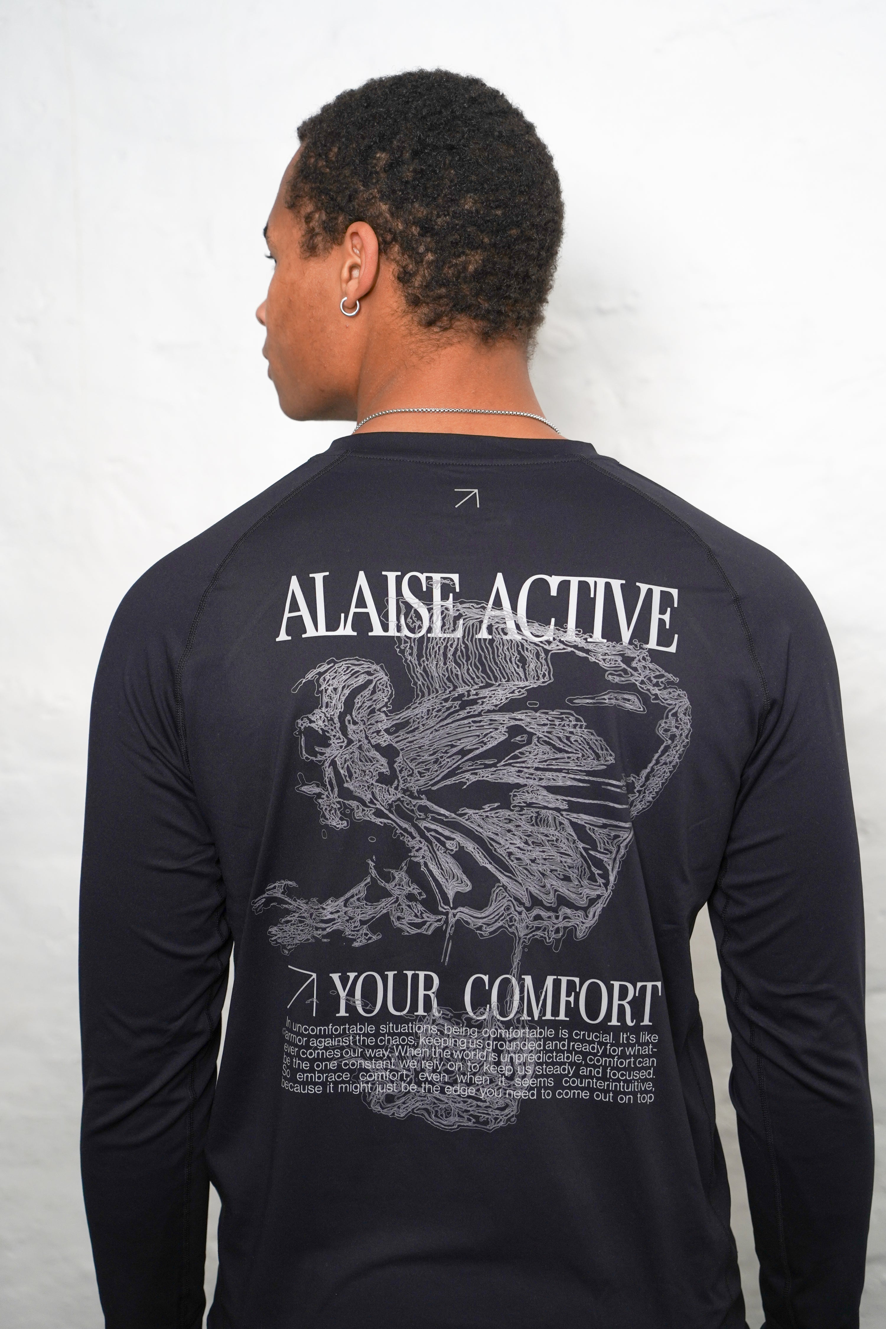 Graphic II Active Long Sleeve - Black