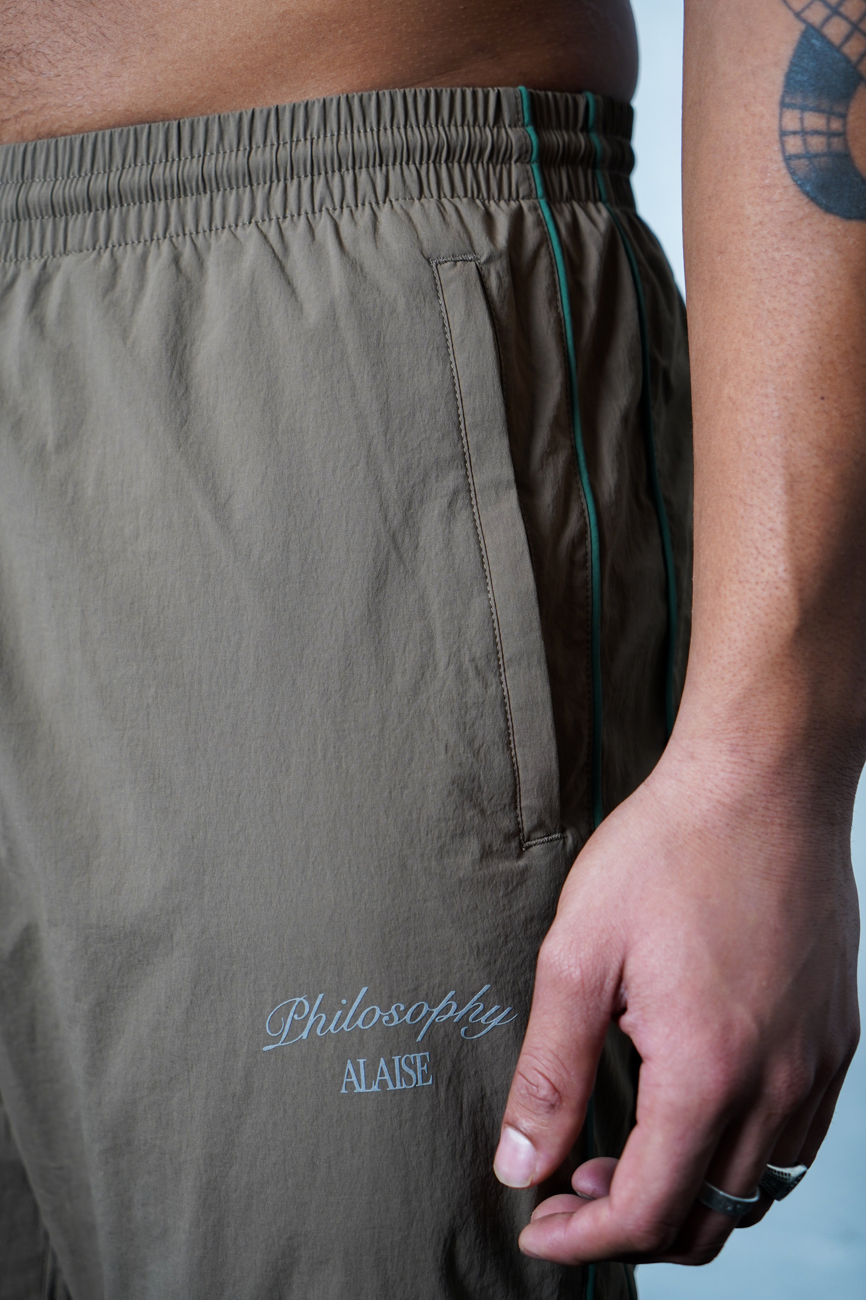 Track Pants Straight Legs - Brown