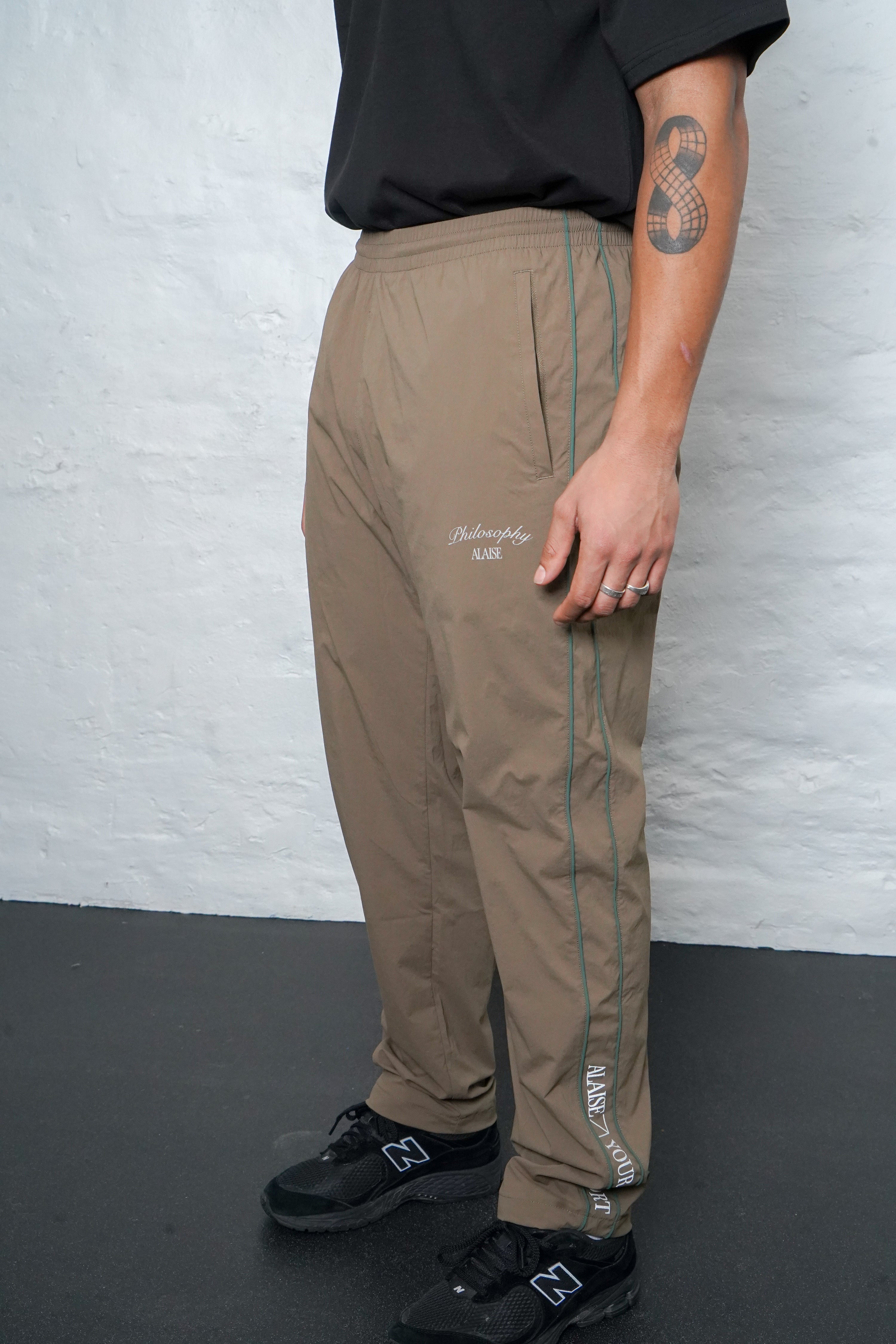 Track Pants Straight Legs - Brown