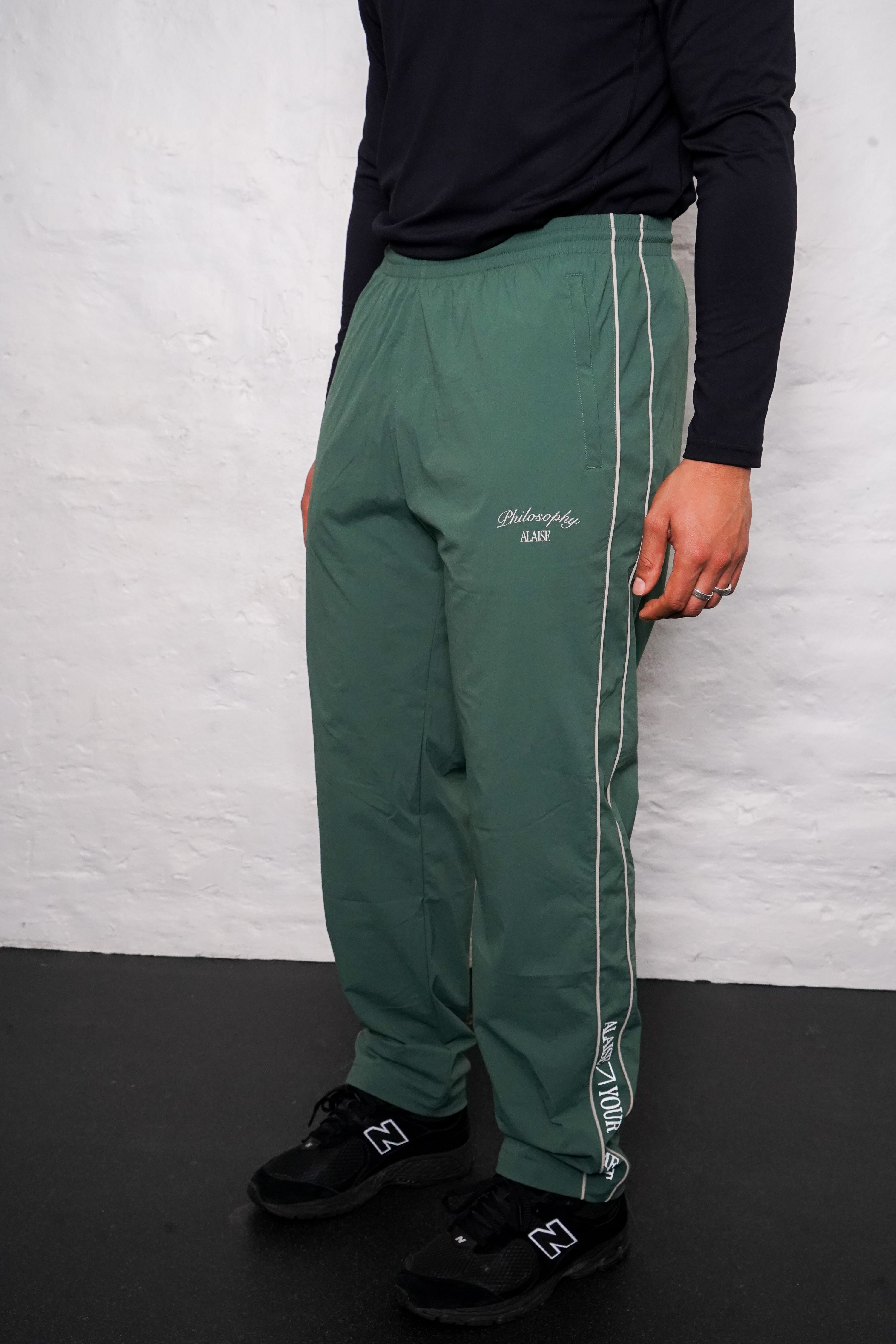 Track Pants Straight Legs - Dark Green