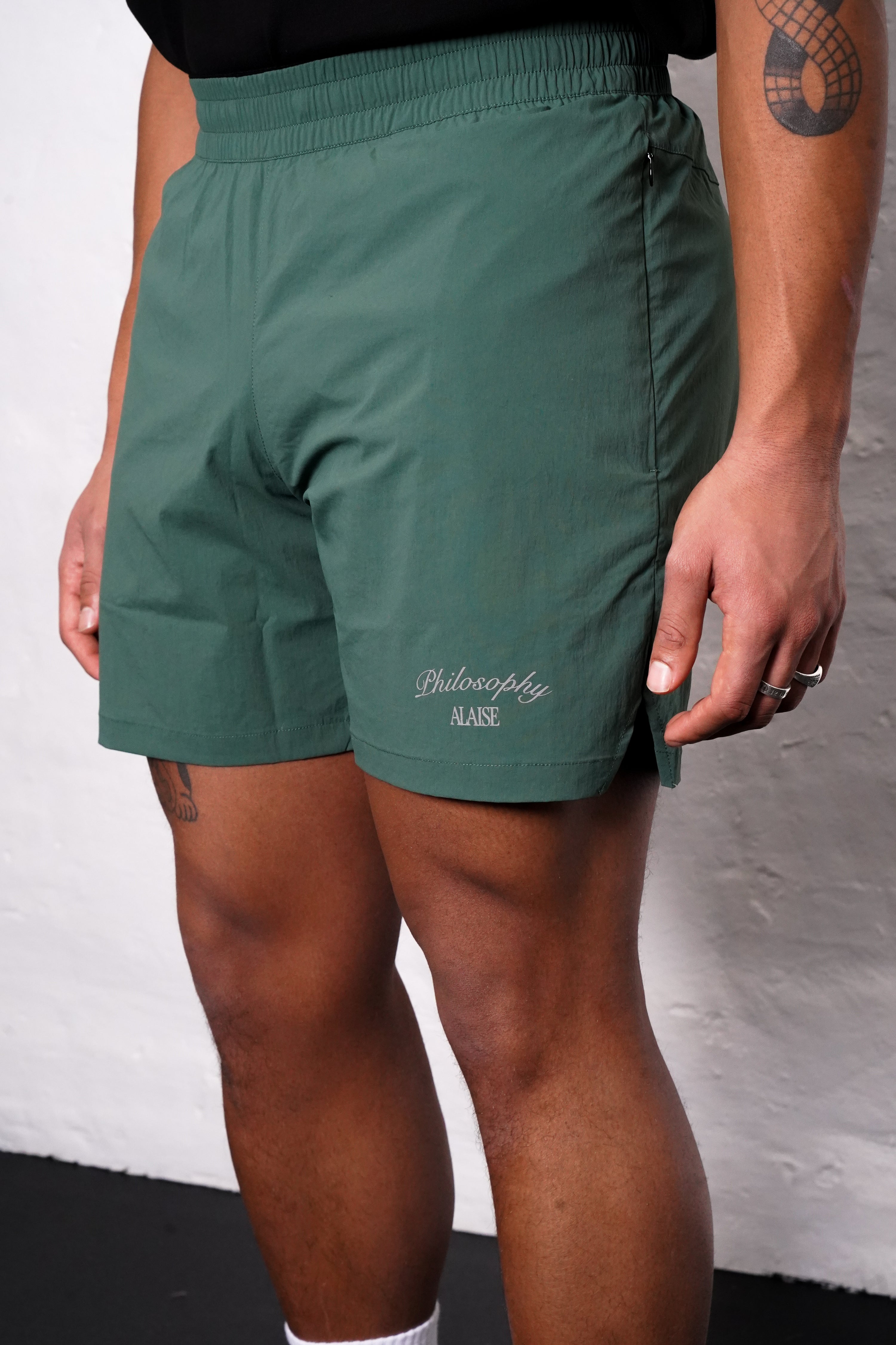 Active Shorts in Dark Green