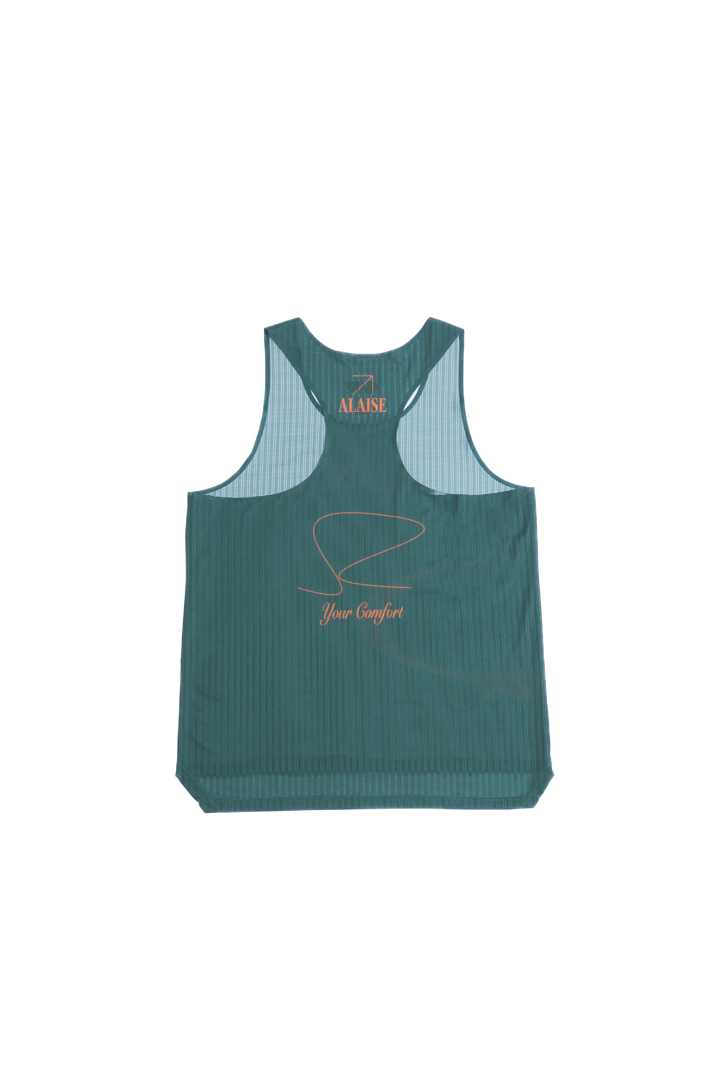 Running Light Singlet in Dark Green