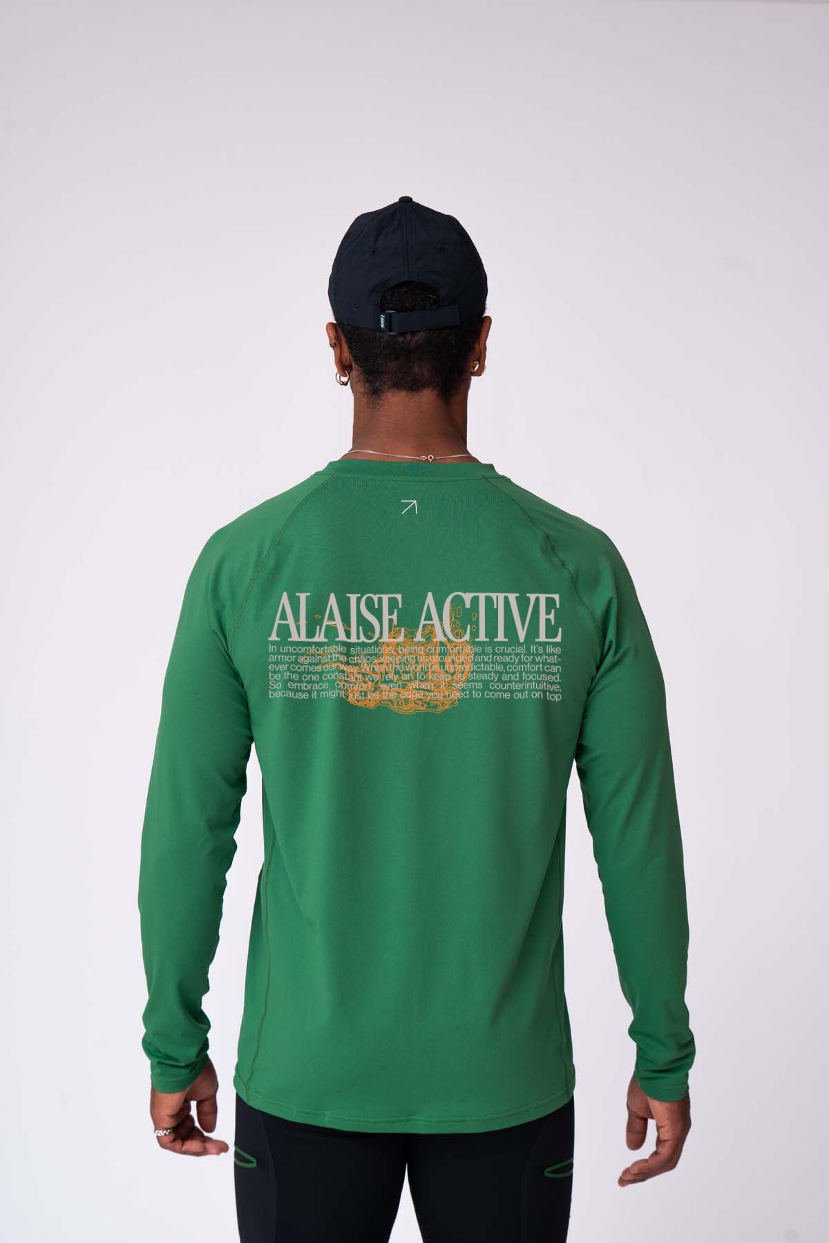 Alaise Active Graphic Long Sleeve Shirt - Green