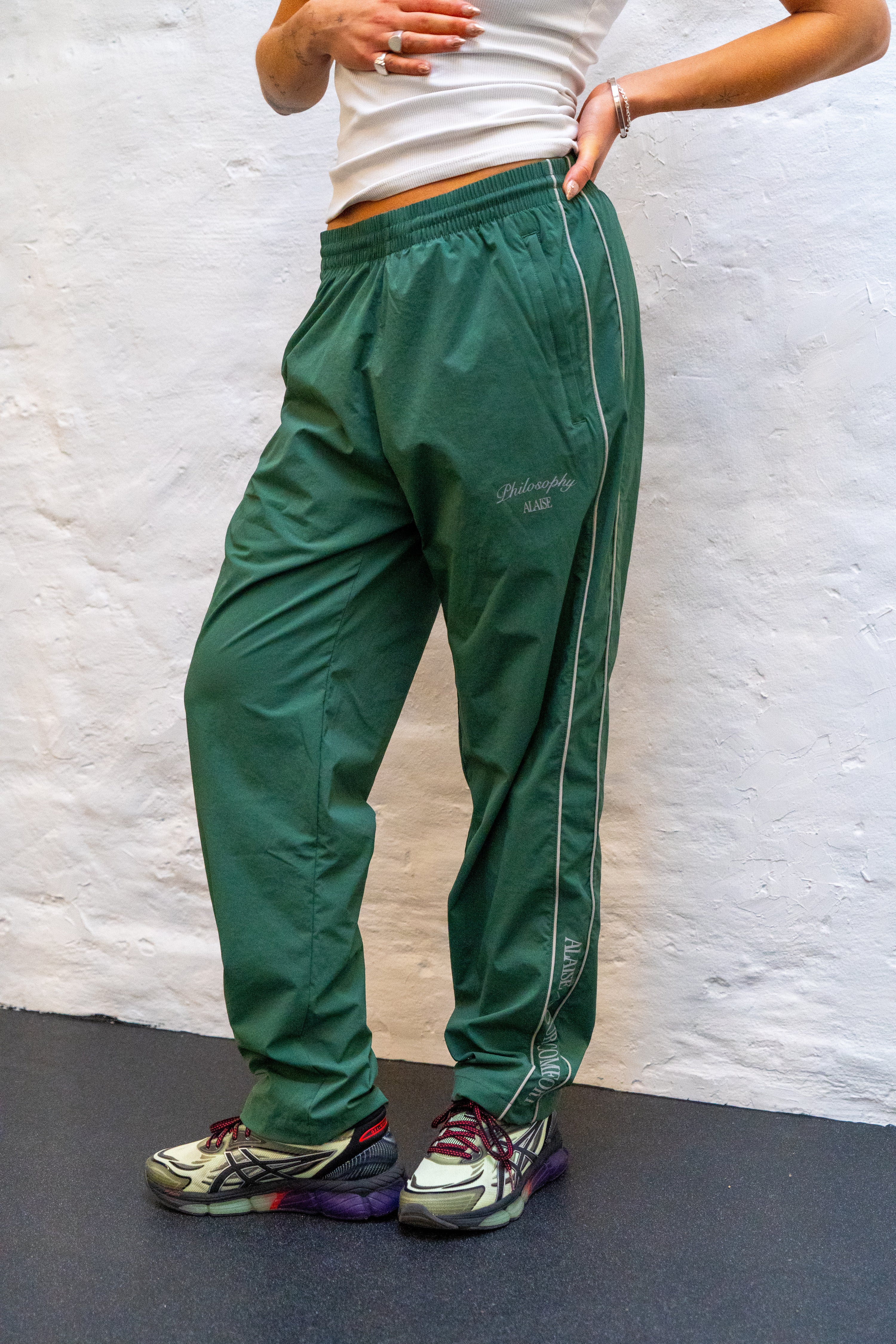 Track Pants Straight Legs - Dark Green