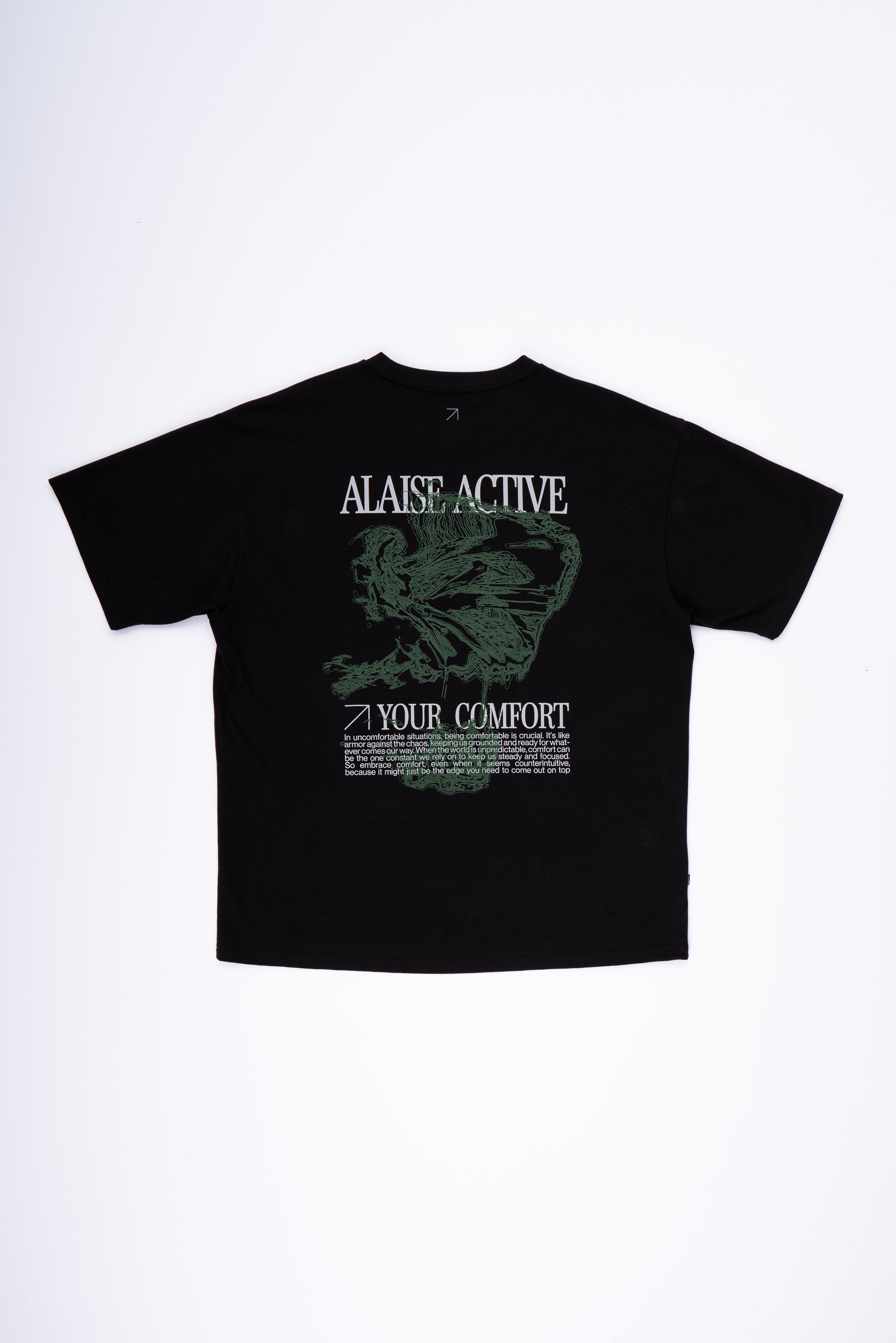 Alaise Graphic Box Fit Tee - Black