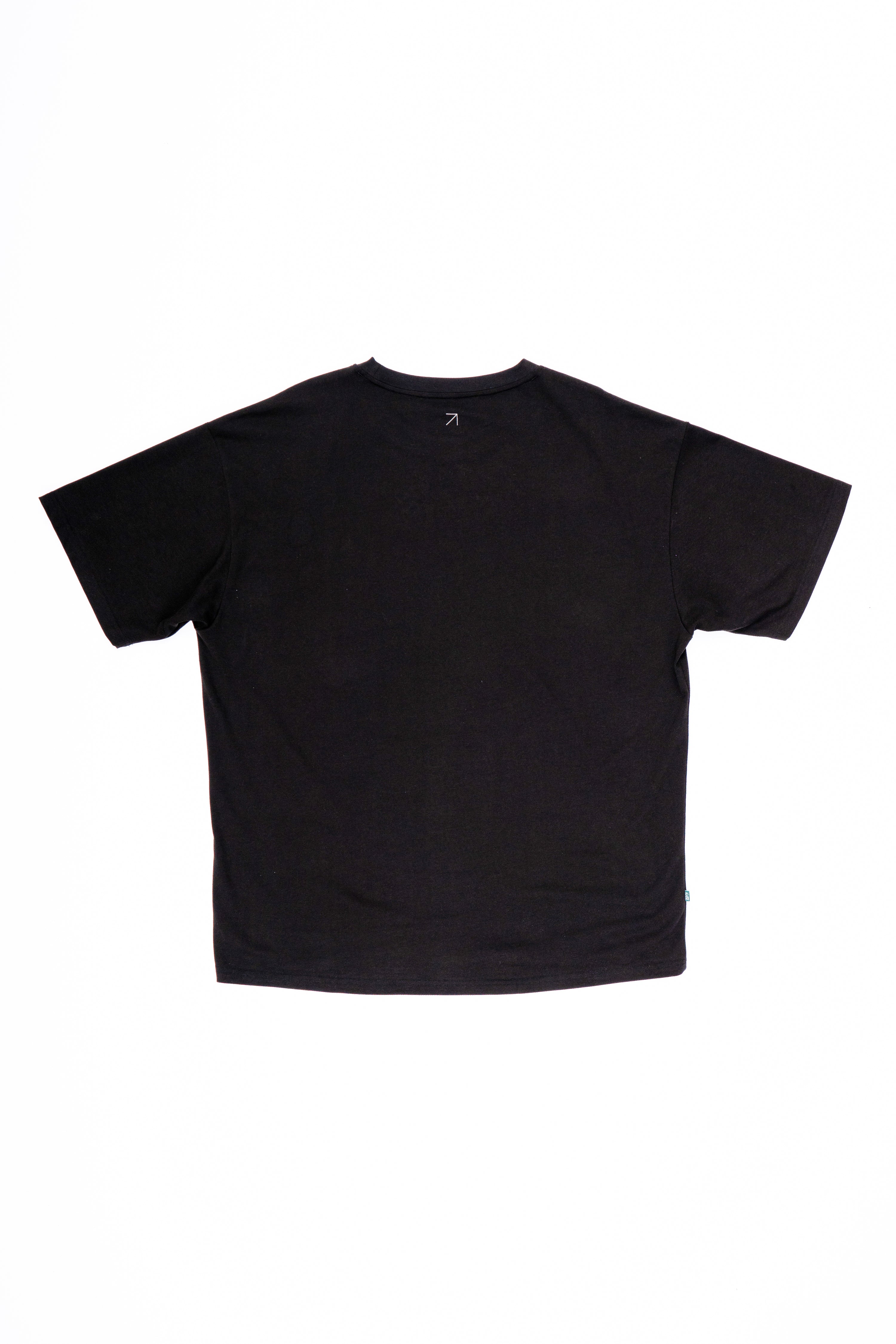 Cotton Tee Box Fit in Black