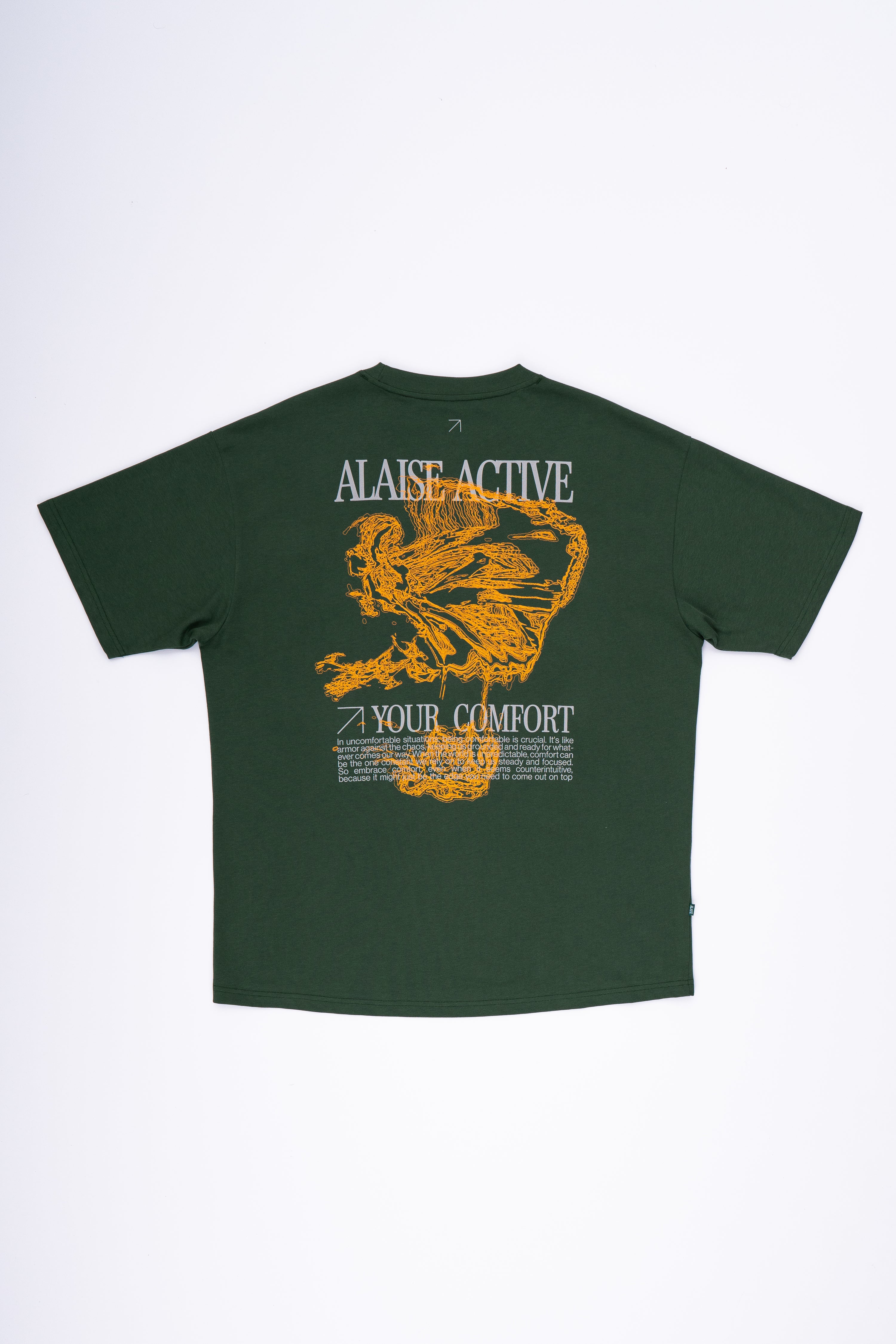 Alaise Graphic Box Fit T-Shirt - Green