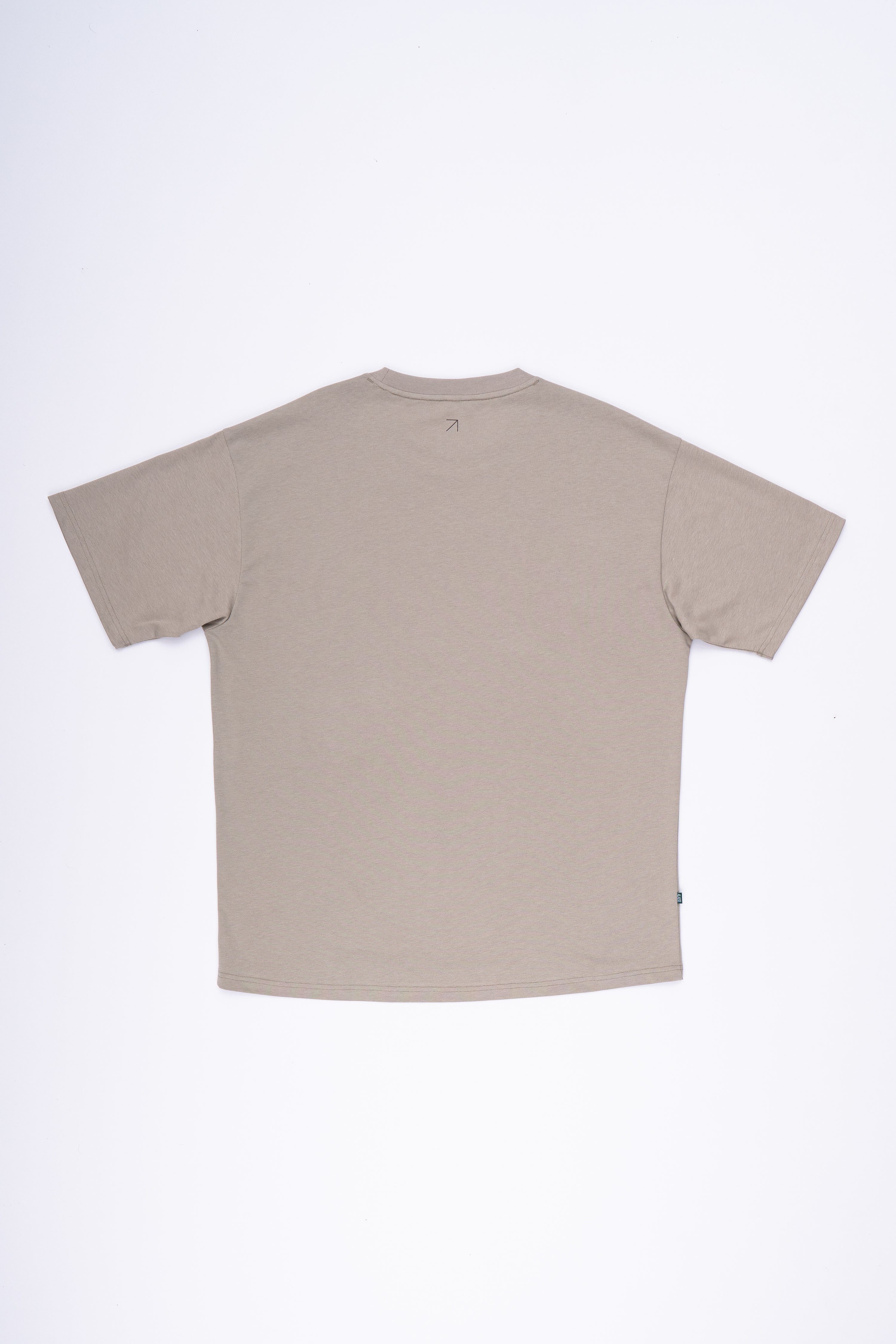 Cotton Tee Box Fit in Beige