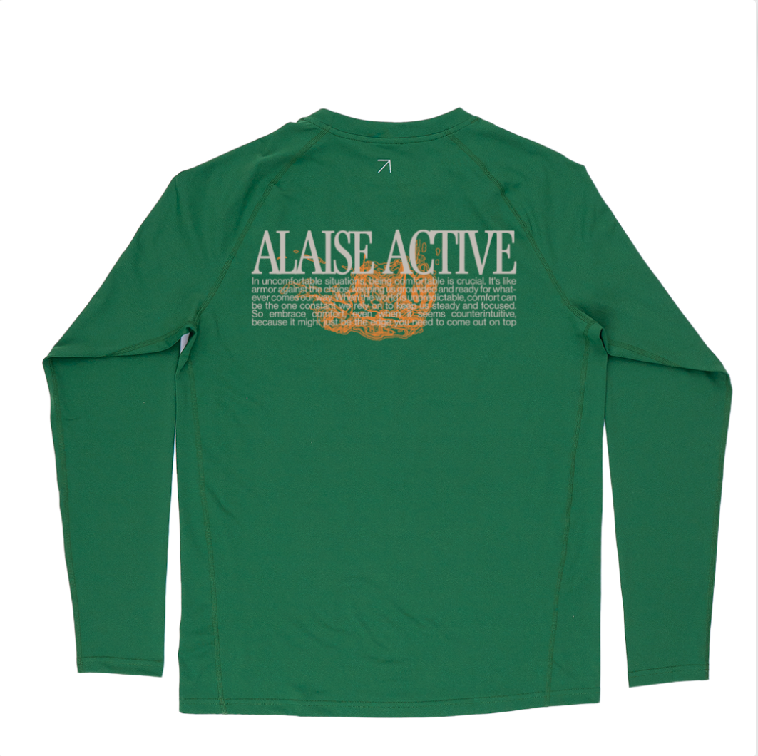 Alaise Active Graphic Long Sleeve Shirt - Green