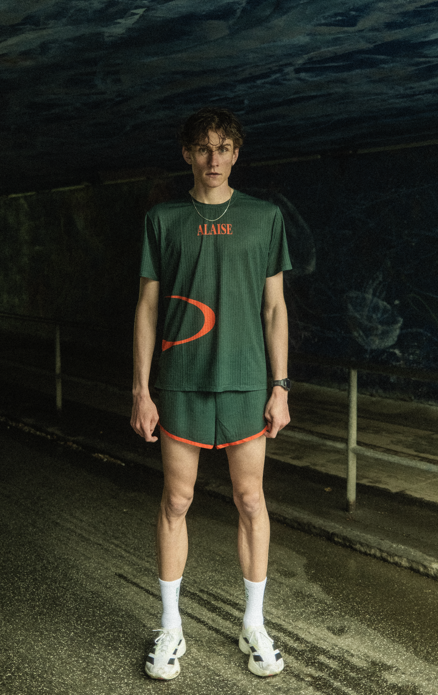 Running Light Split Shorts in Dark Green
